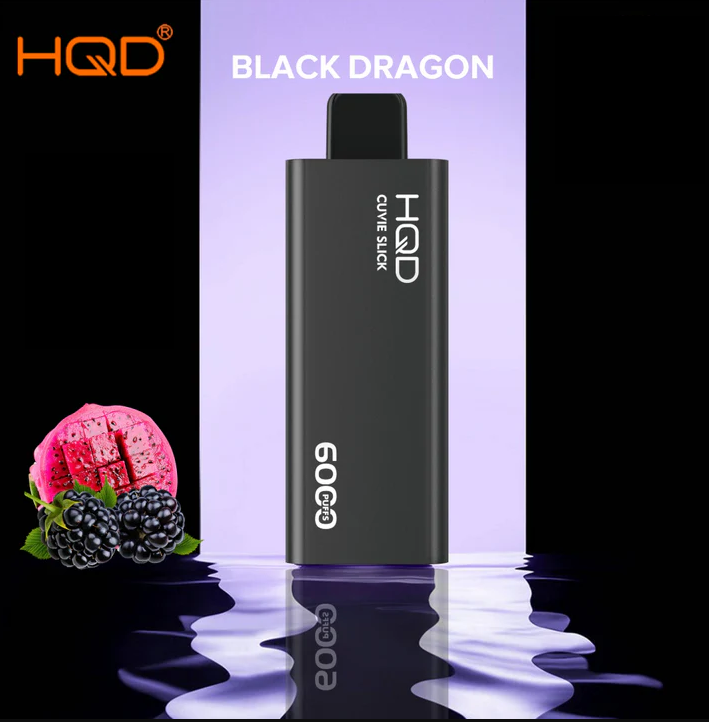 Cali Clear USA|HQD SLICK BLACK DRAGON- 6000 PUFFS